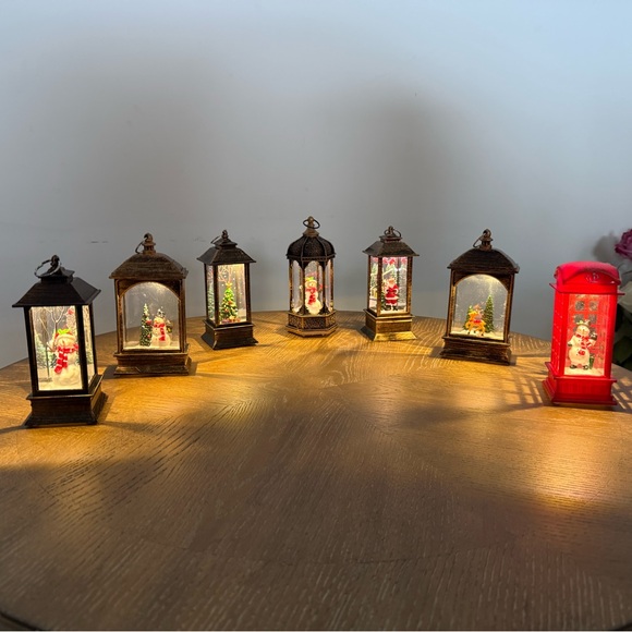 Christmas LED Snowman Lantern | Mini Holiday Decor Night Light - Picture 2 of 3